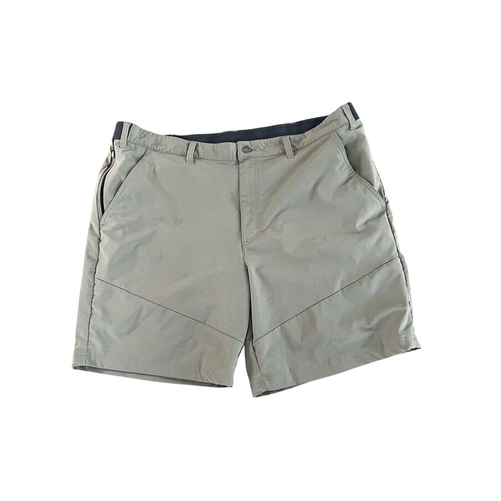 Columbia Men's Size‎ 42 x 8 Beige Lightweight Flat Front Golf Shorts